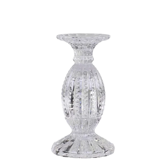 Скляний підсвічник Clear, &Oslash;10,5&times;19,5 см