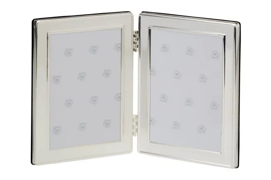 Посрібнена подвійна фоторамка, 13х18 см