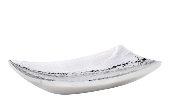 Декоративне блюдо з нержавіючої сталі, 30х18 см