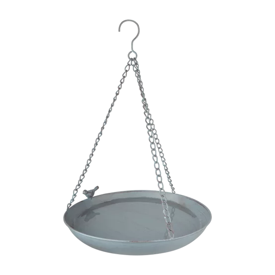 Підвісна годівничка для пташок сіра