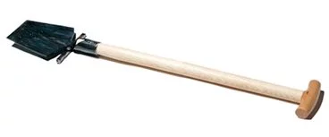 Садова посадкова лопата з вузьким лезом та упором