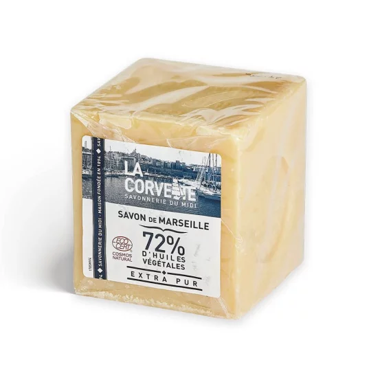 Марсельське мило La Corvette CUBE EXTRA PUR ECOCERT 500g