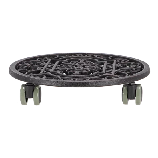 Металева підставка для горщика на колесах