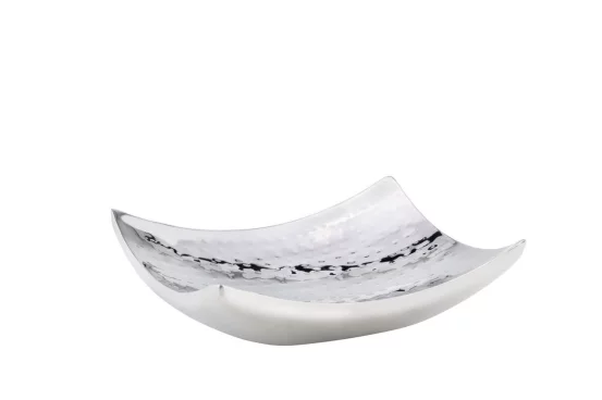 Декоративне блюдо з нержавіючої сталі, 19х19 см