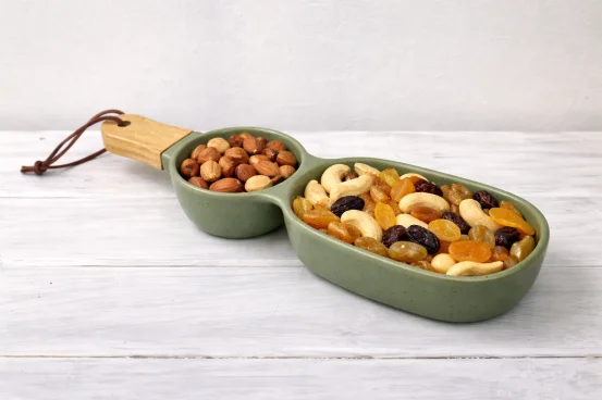 Менажниця з ручкою на 2 секції Green