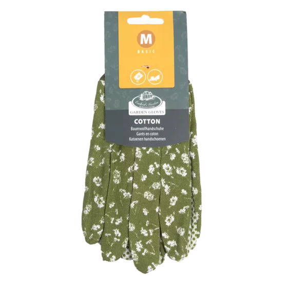 Бавовняні садові рукавички (зелені)