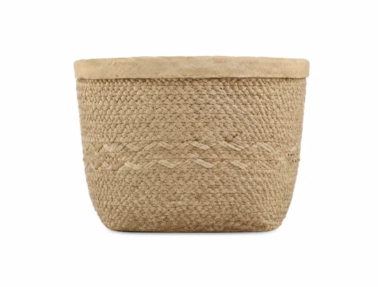 Декоративне кашпо Basket Cement, 20*12,5 см