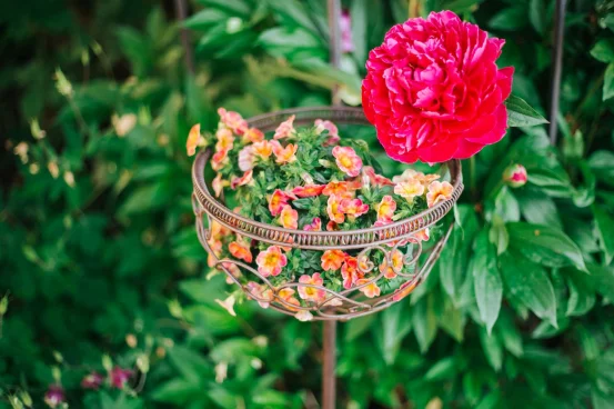 Кашпо-кошик на штекері DOMINA, 80 см