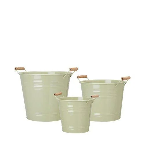 Металеве кашпо для рослин Ariella Green, 26x21 см