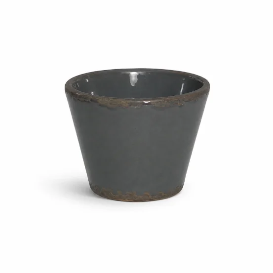 Керамічне кашпо для сукулентів Grey, 10*8,5 см