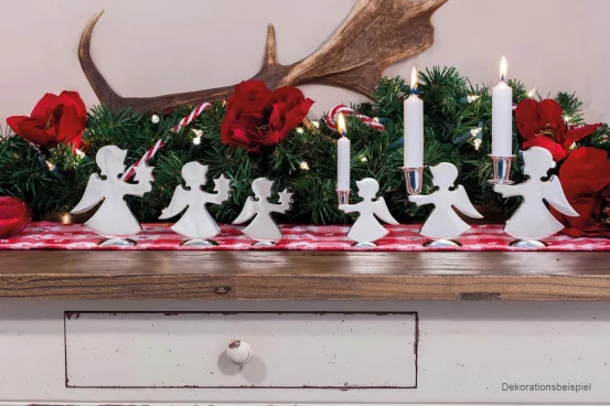 Підсвічник у формі ангела з свічкою, 12,5 см