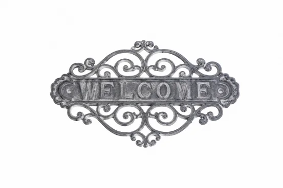 Декоративна табличка Welcome Antique Grey