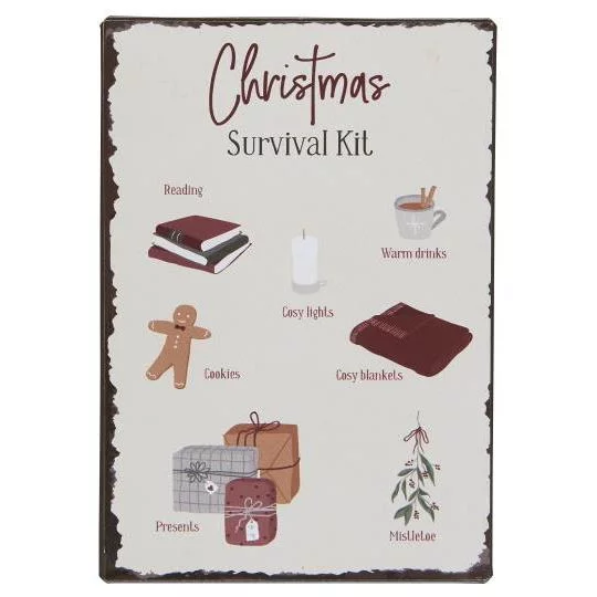 Металева листівка Christmas Survival Kit