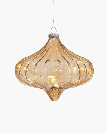 Новорічна прикраса Dina (янтарна)