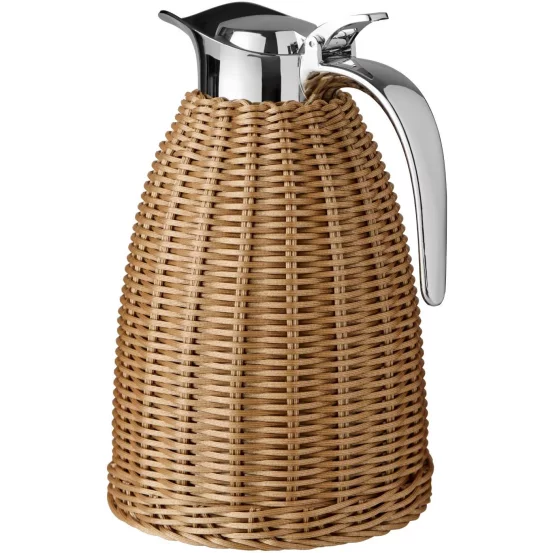 Термос у ротанговому чохлі Brown