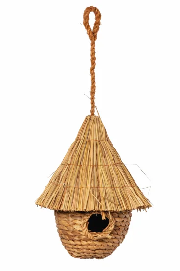 Підвісний будиночок для птахів із сизалю