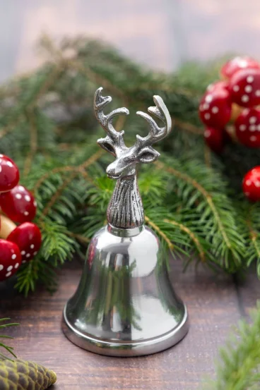 Посріблений настільний дзвіночок &ldquo;Олень&rdquo;