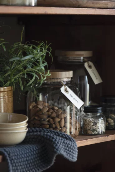 Скляна банка з бамбуковою кришкою 2,1 л