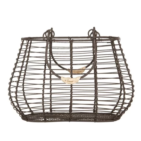 Металевий кошик з ручками, 25*16*17/28 см