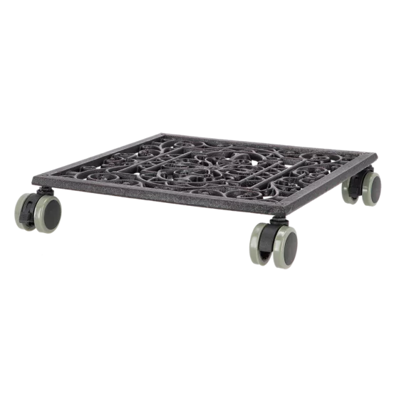 Металева підставка для горщиків на колесах