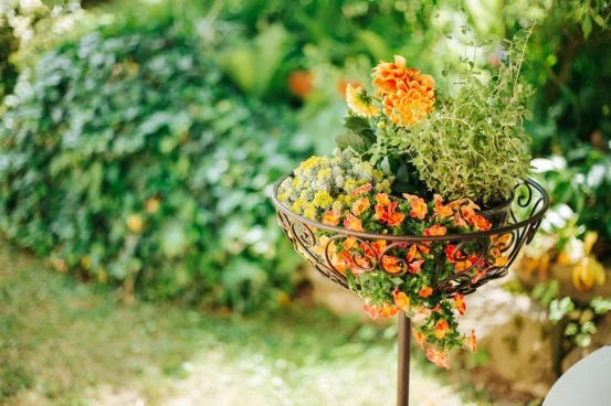 Кашпо-кошик на штекері DOSOLINA, 120 см