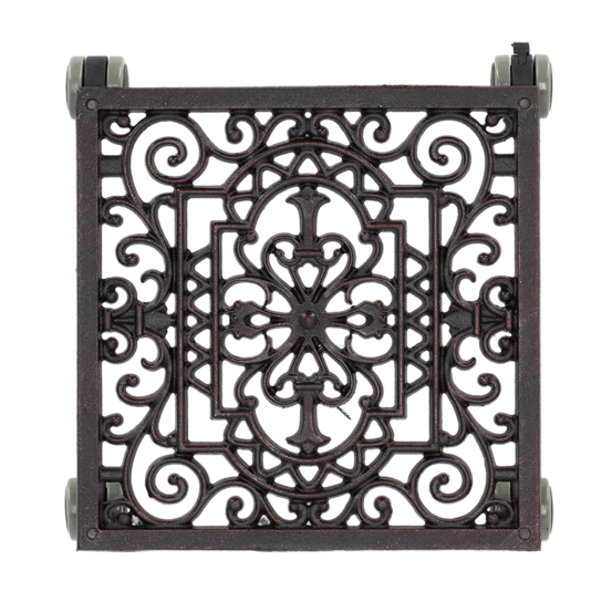 Металева підставка для горщиків на колесах