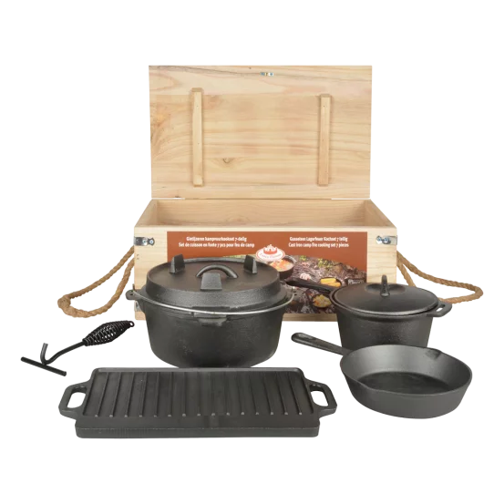 Великий набір для приготування їжі на природі