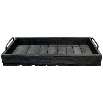 Піднос чорний Bloom, 45х20,5х8,5 см