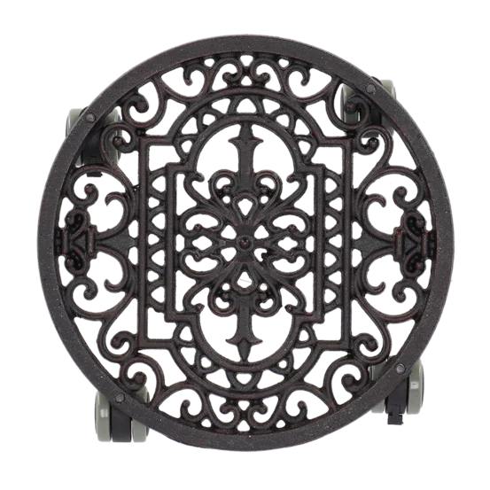 Металева підставка для горщика на колесах