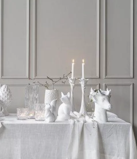 Свічник WHITE MATT, 13x36cm