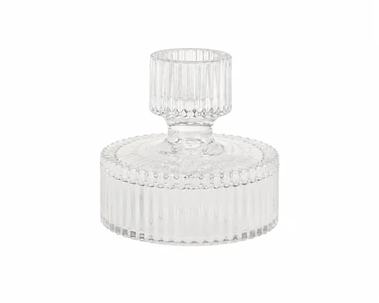 Скляний підсвічник Clear, &Oslash;8&times;9 см