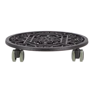 Металева підставка для горщика на колесах