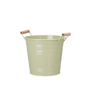 Металеве кашпо для рослин Ariella Green, 20x18 см