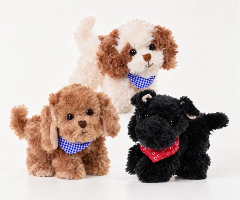 М'яка іграшка cобачка з хустинкою Bukowski Baby Dogs, 15 см (в асортименті)