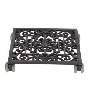 Металева підставка для горщиків на колесах