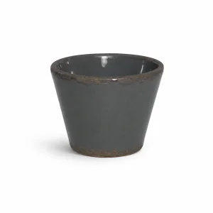 Керамічне кашпо для сукулентів Grey, 10*8,5 см