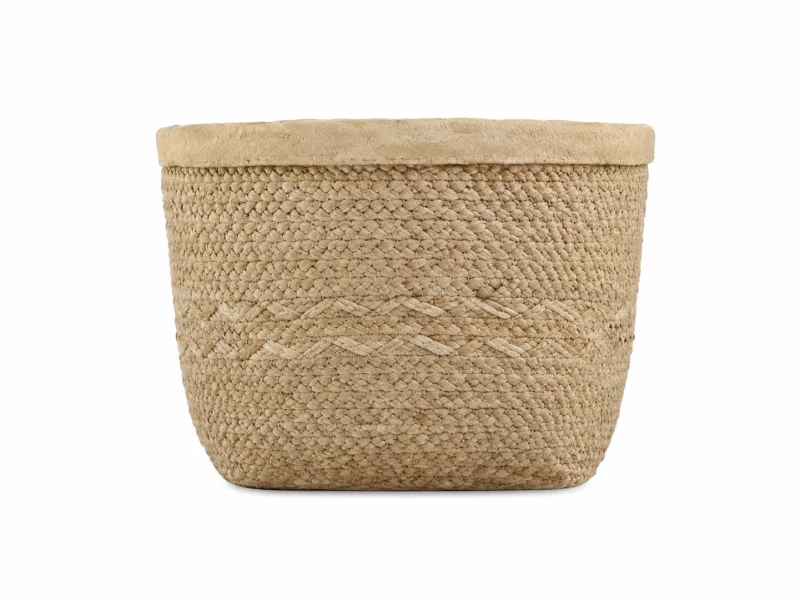 Декоративне кашпо Basket Cement, 24*20 см