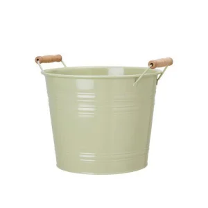 Металеве кашпо для рослин Ariella Green, 26x21 см