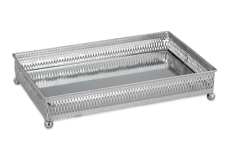 Піднос на ніжках з нікельованим покриттям