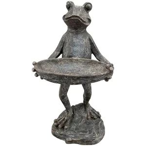 Годівничка-купальня для пташок Жабка, 22x19x42 cm