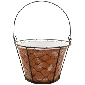 Кашпо з металевою ручкою Valo, 20×20×15 см