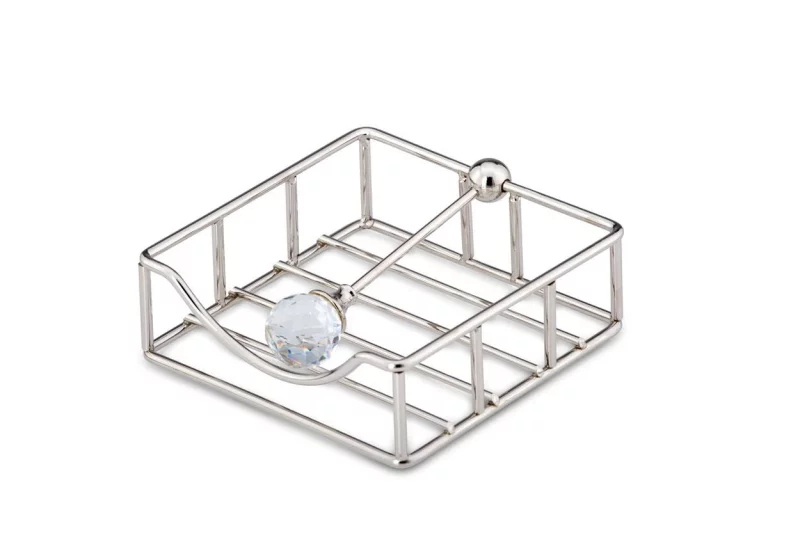 Серветниця квадратна з кришталевим декором