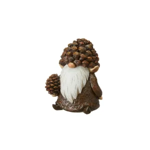 Домовеня-шишка коричневе з шишкою