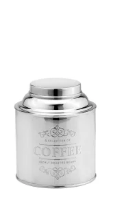 Посріблена банка для кави з кришкою