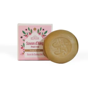 Алеппське мило Beroïa ROUND 5% Damascus Rose, 100 г