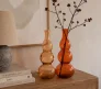 Ваза скляна Dark Orange, 17&times;17&times;48 см